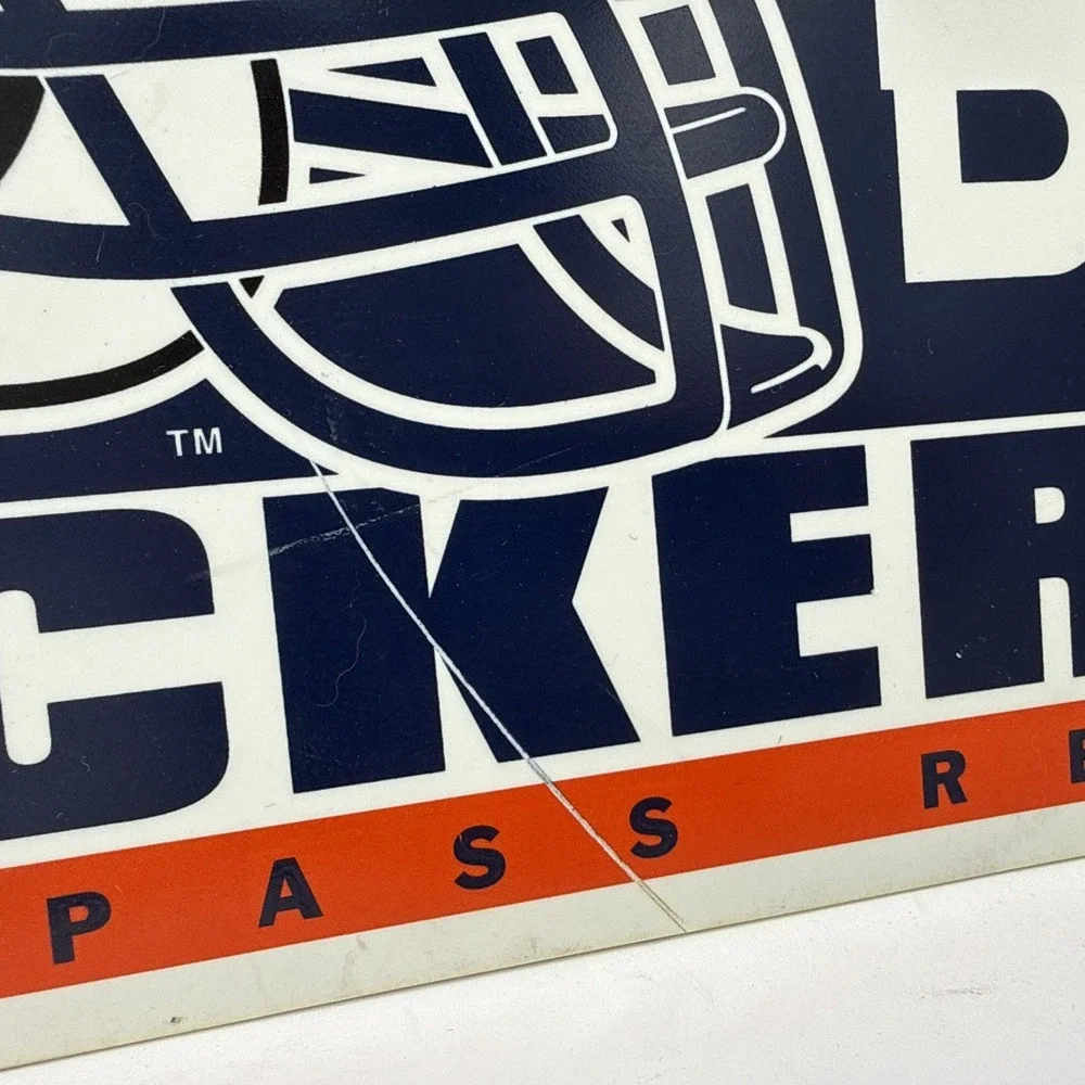 Vintage‎ WinCraft Denver Broncos Locker Room Sign NFL Navy Wall Decor Man Cave